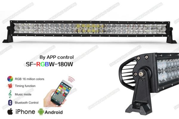 5D Optical RGB LED Offroad Light Bar 31.5 Controlled By Phone Bluetooth App
