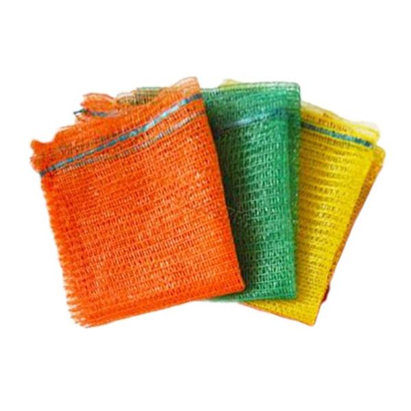 50*80 CM PE Knitted Raschel Mesh Bag for Potatoes Onions Customized Size and Sample