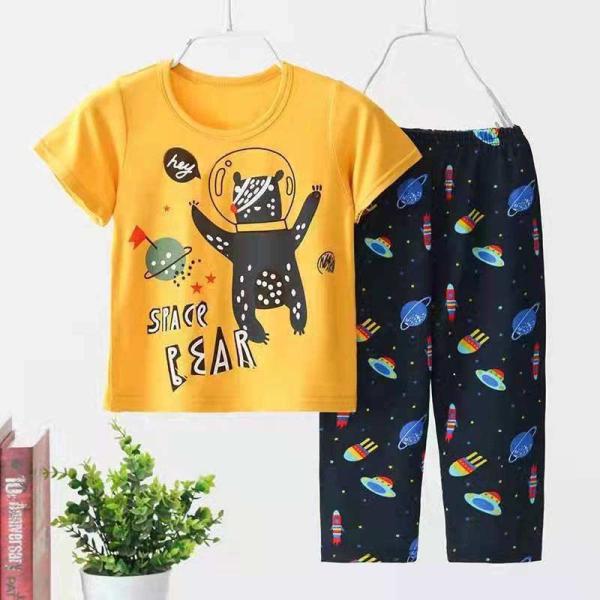 Children'S Outfit Sets Cotton Children Boutique Printing Sets Kids Pure Cotton Suit