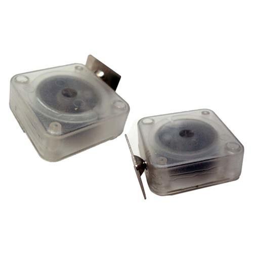 Square Clear Anti Theft Pull Box 1.5M Stretching Cable Retractor For Jewelry / Sunglasses