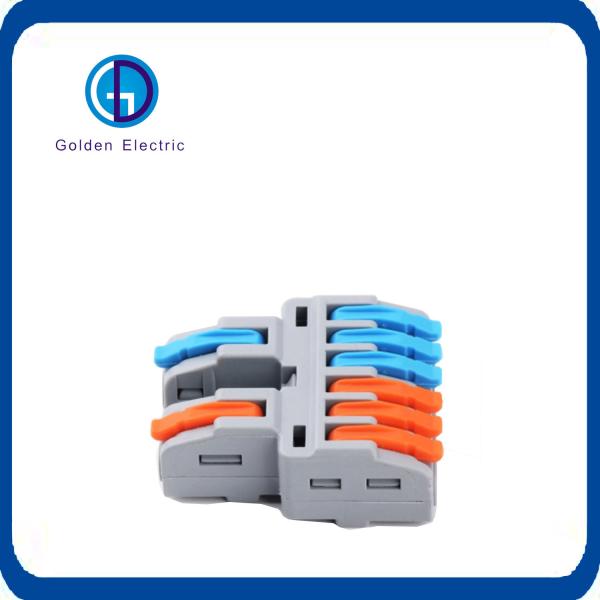 Mini Wire Electrical 2 In 6 Out Terminal Blocks Connector For Environmental Protection