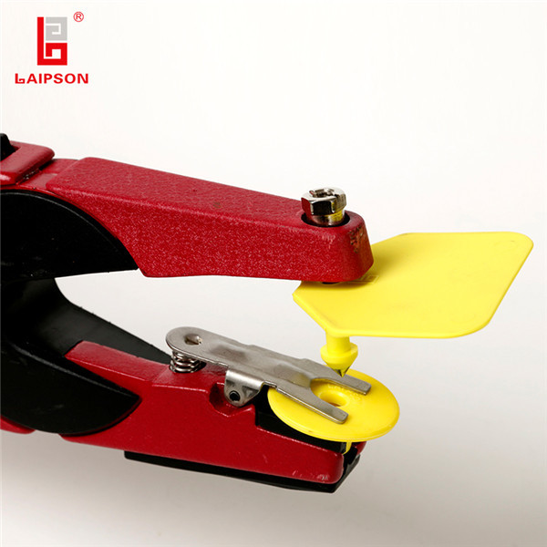 Пластиковый желтый цвет 44*50мм бирок уха свиньи свиньи скотин для оборудований Ватеринары