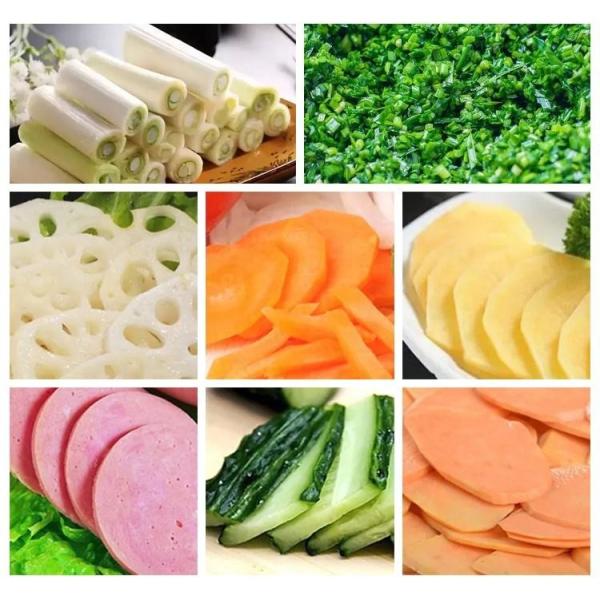 Multifunctional Electric Vegetable Slicer Green Onion Fruit Cutter 0.75kw