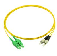 Corde de correction optique unimodale duplex jaune de fibre SC/APC à FC/UPC 2.0mm 3M