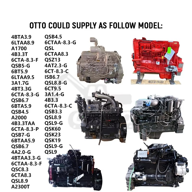 6D125 Engine Rebuild Kit Full Set with High-Strength Alloy Components and Turbocharging System