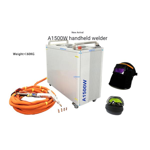 60KG портативный мини сварочный аппарат лазера воздушного охлаждения 1000W 1500W GW Handheld