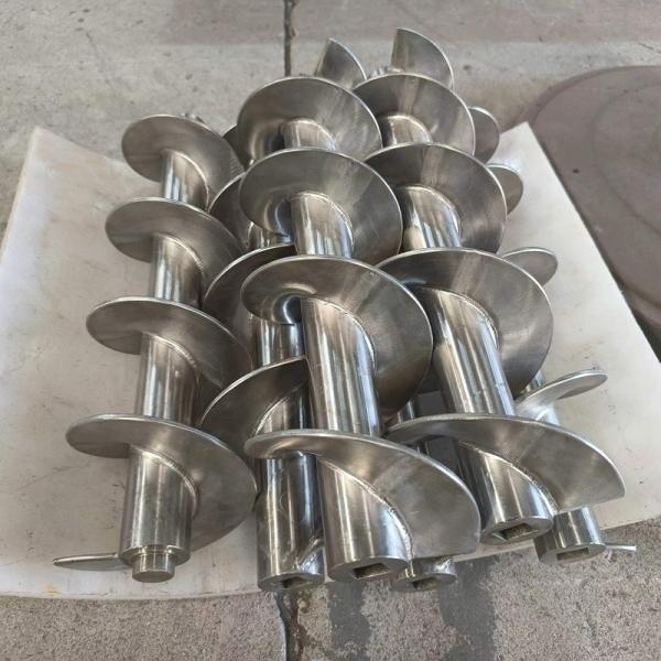 Fire Resistant Flexible Screw Auger Long Lasting Screw Conveyor Shaft Assembly For Manufacturing Plant