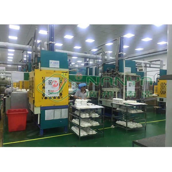 Hot Press Tray Forming Machine With PLC + Touch Screen Control