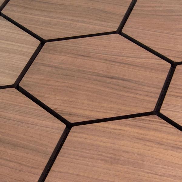 Wood Grain Hexagonal 3D Panels: Factory Made Superior Sound Effect And Design Masterpiece
