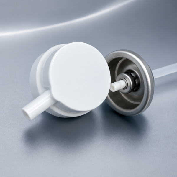 Precision Metal Aerosol Valve with Four Hole High-pressure Stream for Carburetor Cleaning in One Inch Size