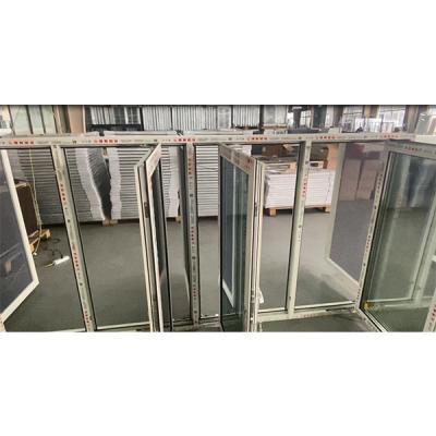 PVC Tripla Vitral Francês Casement Janela Porta Vinil Com Rede de Segurança