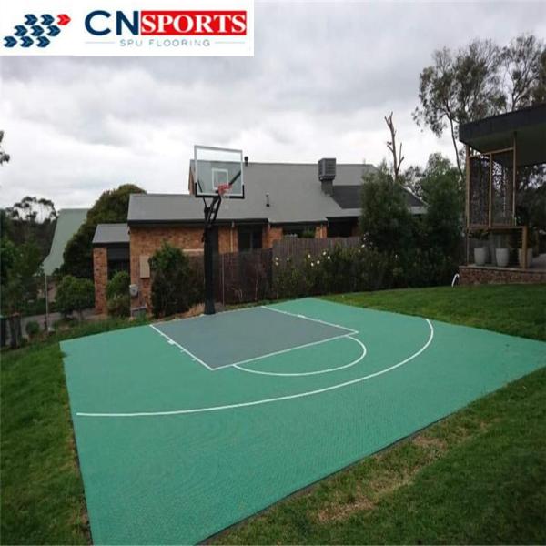 Synthetic Suspended PP Interlocking Sports Flooring Windproof