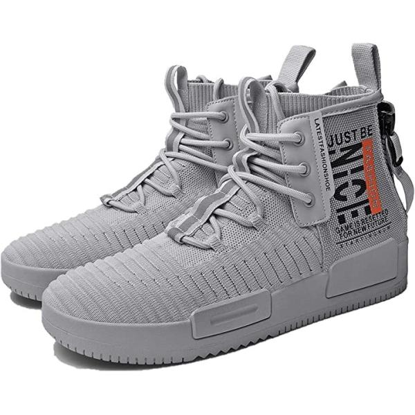 Mesh Lining Athletic Casual Court Lace Up High Top Sneakers 6.0-16.5