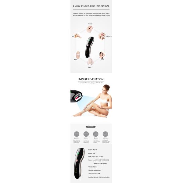 LED Display Depilador IPL Laser Hair Removal Device Epilator AC100V-240V 50/60Hz