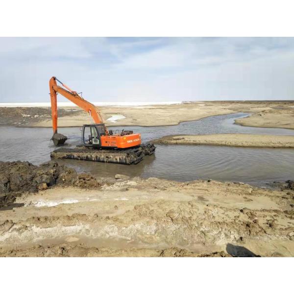High Strength Amphibious Equipment 7.7m Length For Tata Hitachi EX200 Excavator
