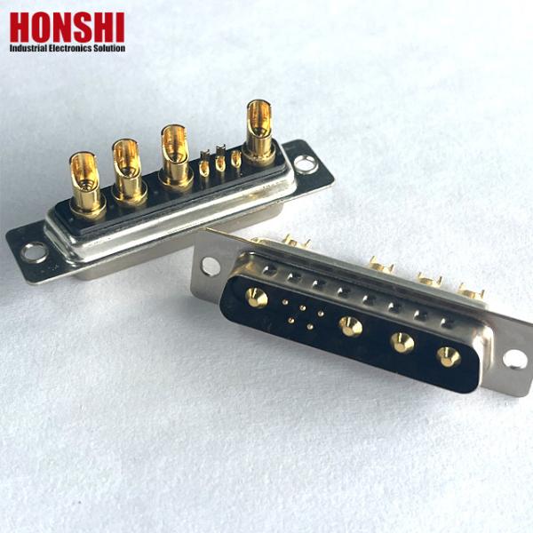 D-SUB 9W4 Female Connector Gold Pin Solder Wire Type High Quality Connectors 10A 20A 30A 40A