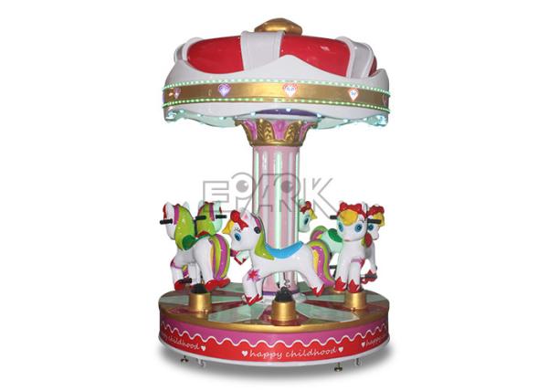 Amusement Kiddie Rides Flying Electric Rotating Carousel For Game Center Park