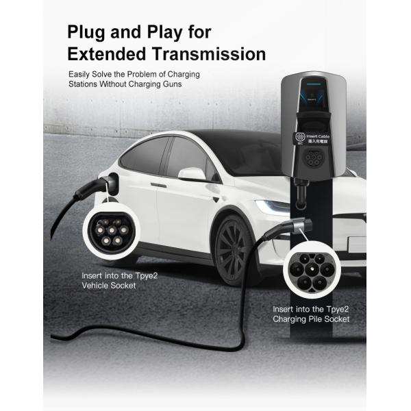 Type 2 To Type 2/GBT Multi Fast Quick EV Charger Station Plug Electric Car Charging Cable
