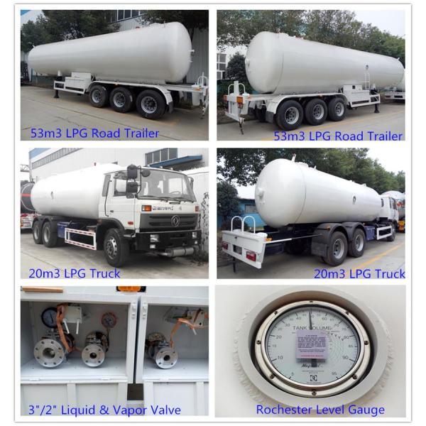20000 Liter 10 Ton LPG Gas Tanker Truck Rigid Bobtail Truck With Rochester Level Gauge LC Flowmeter