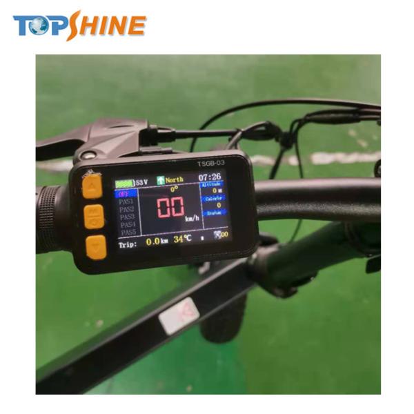 Hydraulic Brake 26X4 Tyre 500w Fat Tire Electric Bike Ebike With GPS Locating LCD
