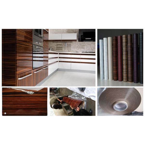 0.30mm Thick PVC Decorative Film Wood Effect High Gloss Surface