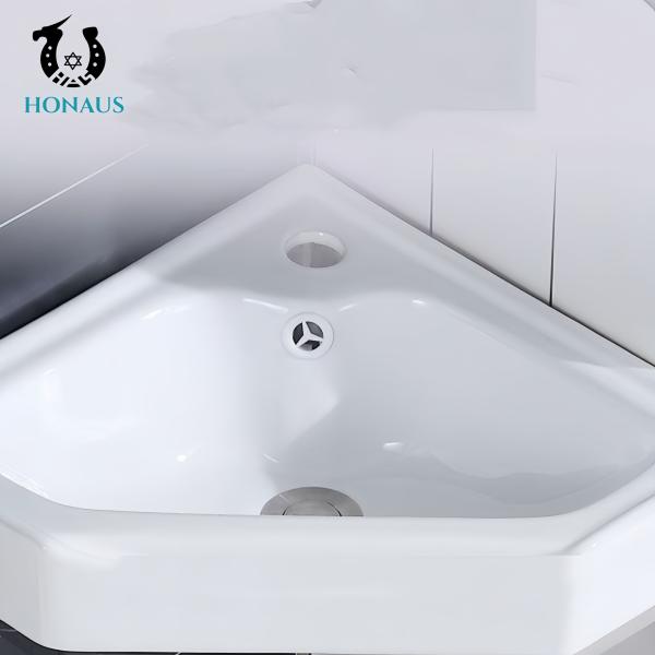 Indoor Small Bathroom Full Pedestal Wash Basin High Quality Ceramic Modern Design