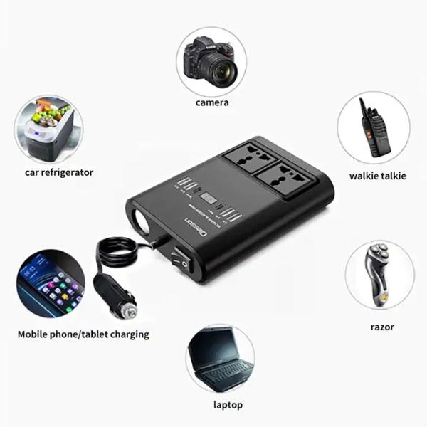 Car 12V 24V To 220V Power Inverter Car Accessories 2023 Latest Accessories Power Car Inverter Solar Tracking Kit