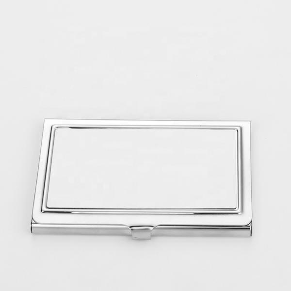 Tener una tarjeta de visita en blanco de acero inoxidable de sublimación personalizada