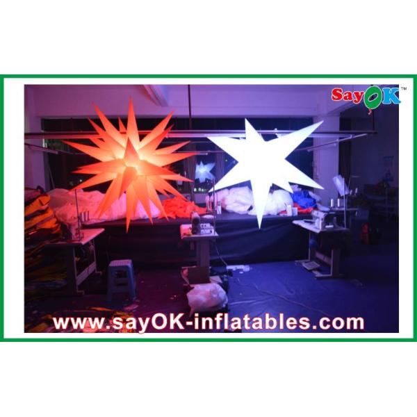 звезда украшения партии ткани 190T Оксфорда гигантская раздувная вела освещать белизну