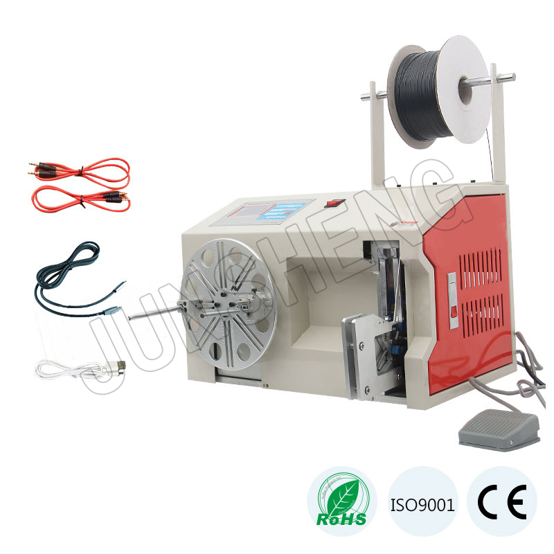 220V / 380V Electric Wire Coiling Machine Semi Auto Wire Bundling Machine