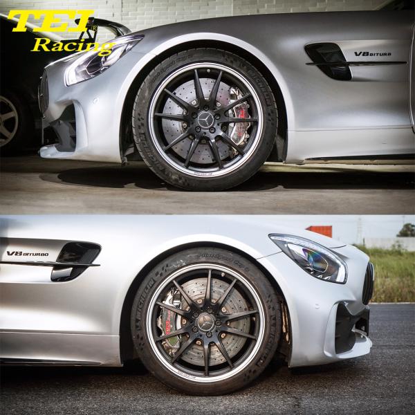 6-поршневой гоночный суппорт тормозной комплект с 405*34 мм углеродно-керамическими дисками и тормозными колодками для Mercedes Benz AMG 20 дюймов