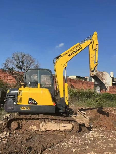 Melhor venda!Excavadora usada Hyundai 60 60-7 Mini Coreia Hyundai R60-7 Cavar para venda
