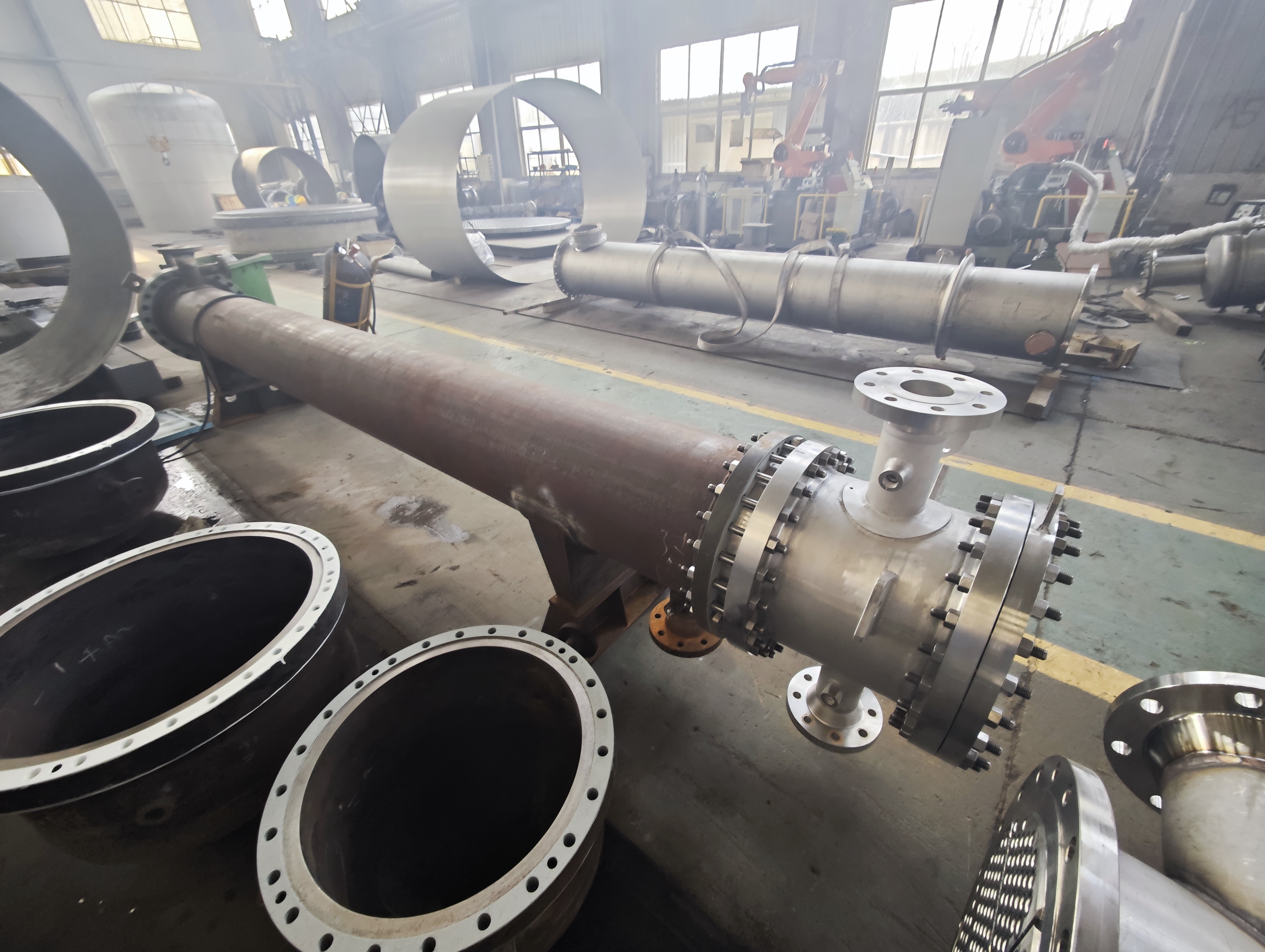 Industrial Floating Head Heat Exchanger Food Beverage Biotechnology