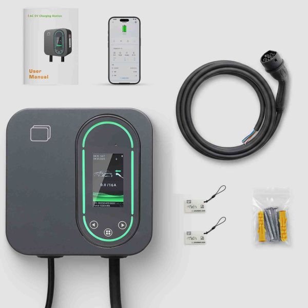22kW EV Charger Solar Wallbox Station 32A 480V With Dynamic Load Balance Box
