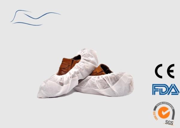 Plastic Material Disposable Shoe Covers White Free Sample Large Size