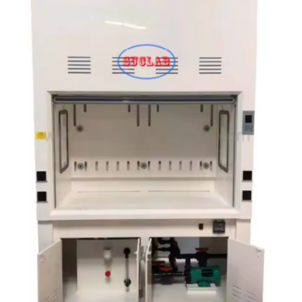 Customized Made Low Noise Chemical Fume Hood with Wet Scrubber System & 400m3/h Airflow and LED Lighting