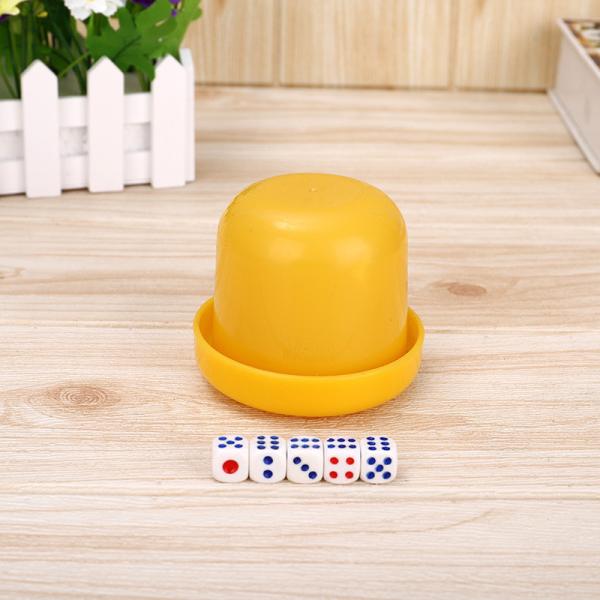 Круглый уголок Пип точки кубики казино кости Пластик акриловый отскакивающий игровые кости