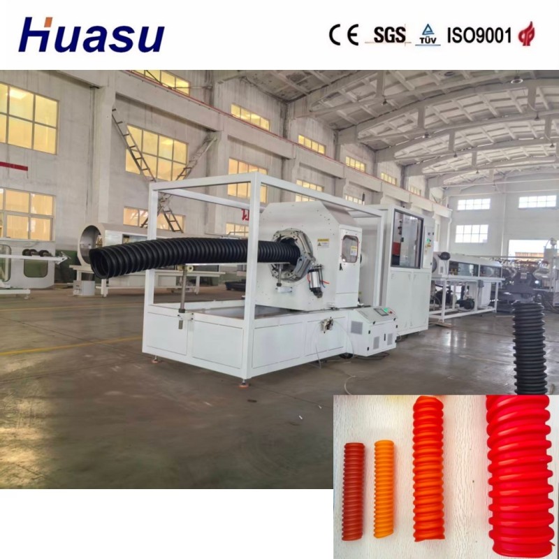 PE HDPE PP PVC MPP Spiral Corrugated Pipe Extrusion Line Extruder 200-1000kg/h Fully Automatic 32mm-2000mm