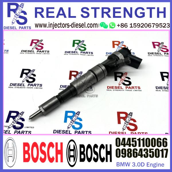 Diesel Fuel Common Rail Injector 0445110266 0986435017 For BMW/LAND  ROVER 3.0D Engine