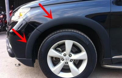 Flares de arco de roda personalizados Lexus RX270 / 350 450 2009 2012 Arcos de roda