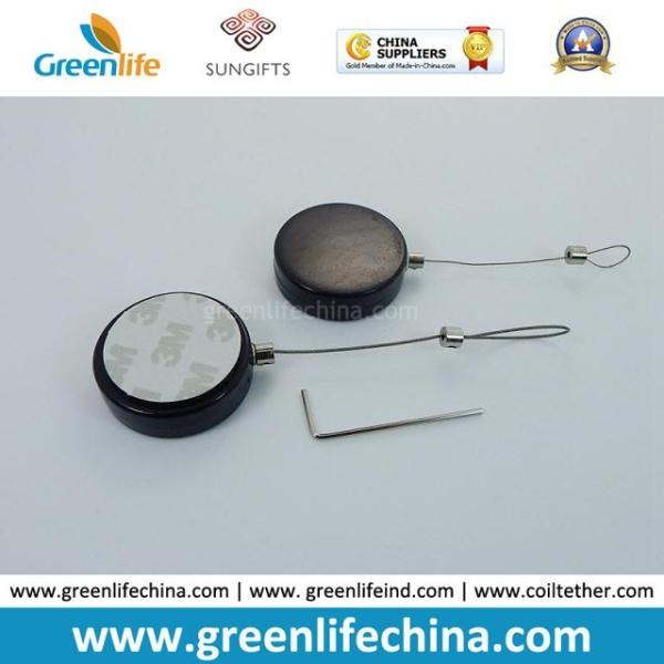 Round Plastic ABS Shell Conveniently Display Box by Metal Sticker