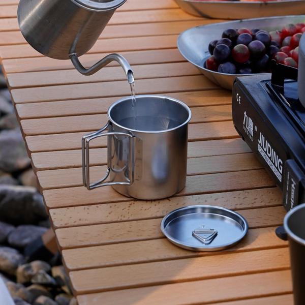 New Arrival 7 Pcs 304 Stainless Steel Camping Cookware Set Multi-person Soup Pot Set Outdoor Cooking Pot Set For Hiking