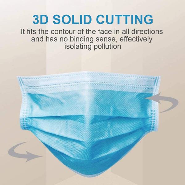 Safety Mouth Medical Mask 3 Layer Protective Mask For Personal Health