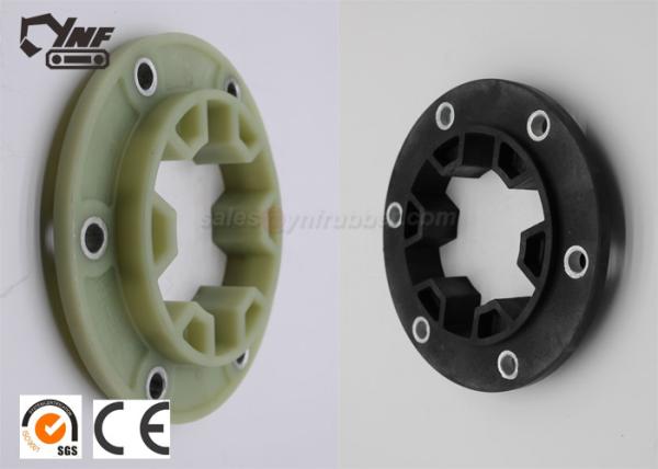 Acoplamento durável da máquina escavadora para a certificação verde/do preto cor 195*6 da flange do CE