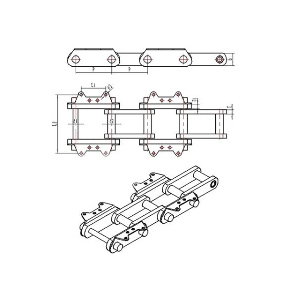 40Cr Alloy Steel Die Forging Hoist Chain For Bucket Elevator