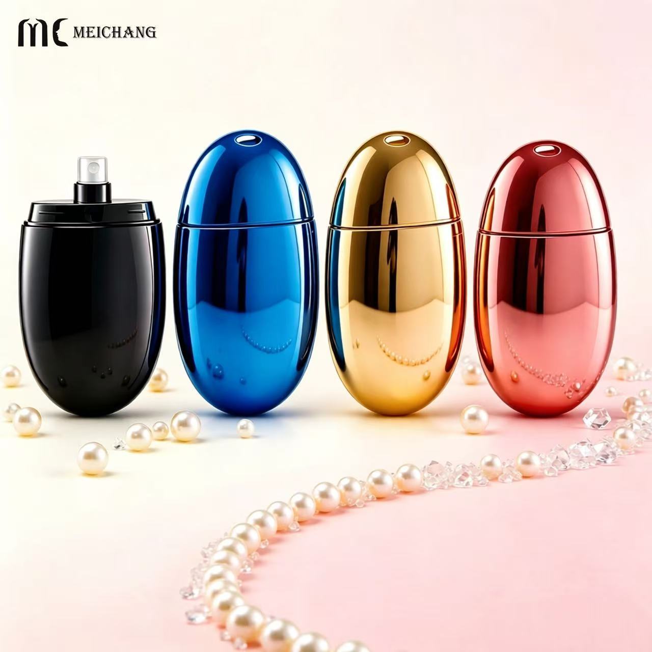 18ml Portable Egg-Shaped Fine Mist Spray Bottle for Mosquito Repellent Packaging (MC-454)