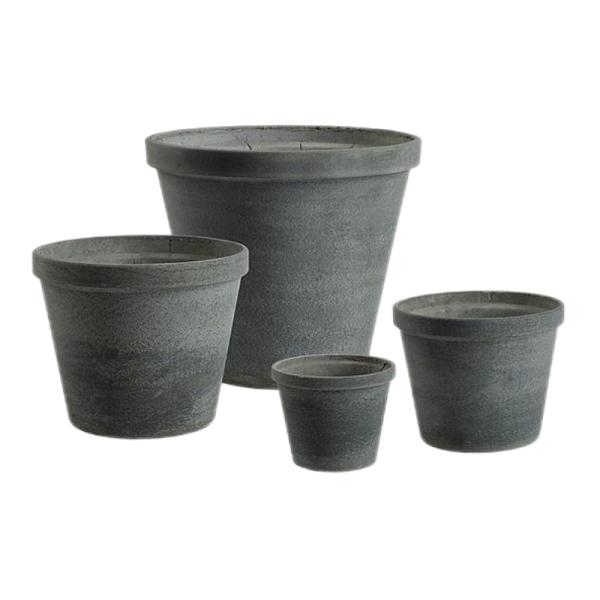 Pot de ciment en fibre de jardin durable pour résister aux intempéries extérieures
