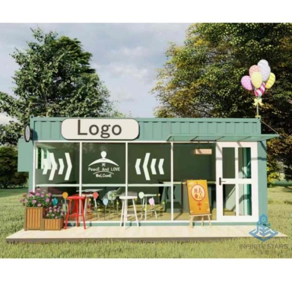 20ft 40ft Container Modifications Prefab Luxury Custom Modular Home Cube Tiny House Магазин Супермаркет