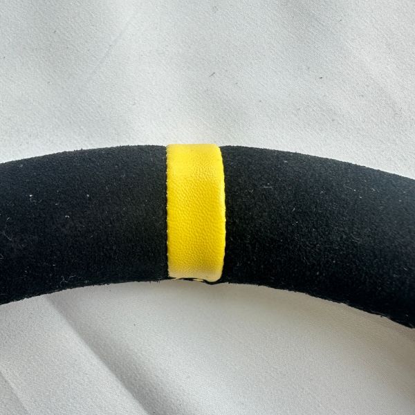 Left Hand Drift Race Car Steering Wheel 320mm Black Suede Spoke OEM