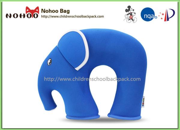 3D Cartoon Pink Elephant Neck Pillow For Baby Neoprene Material
